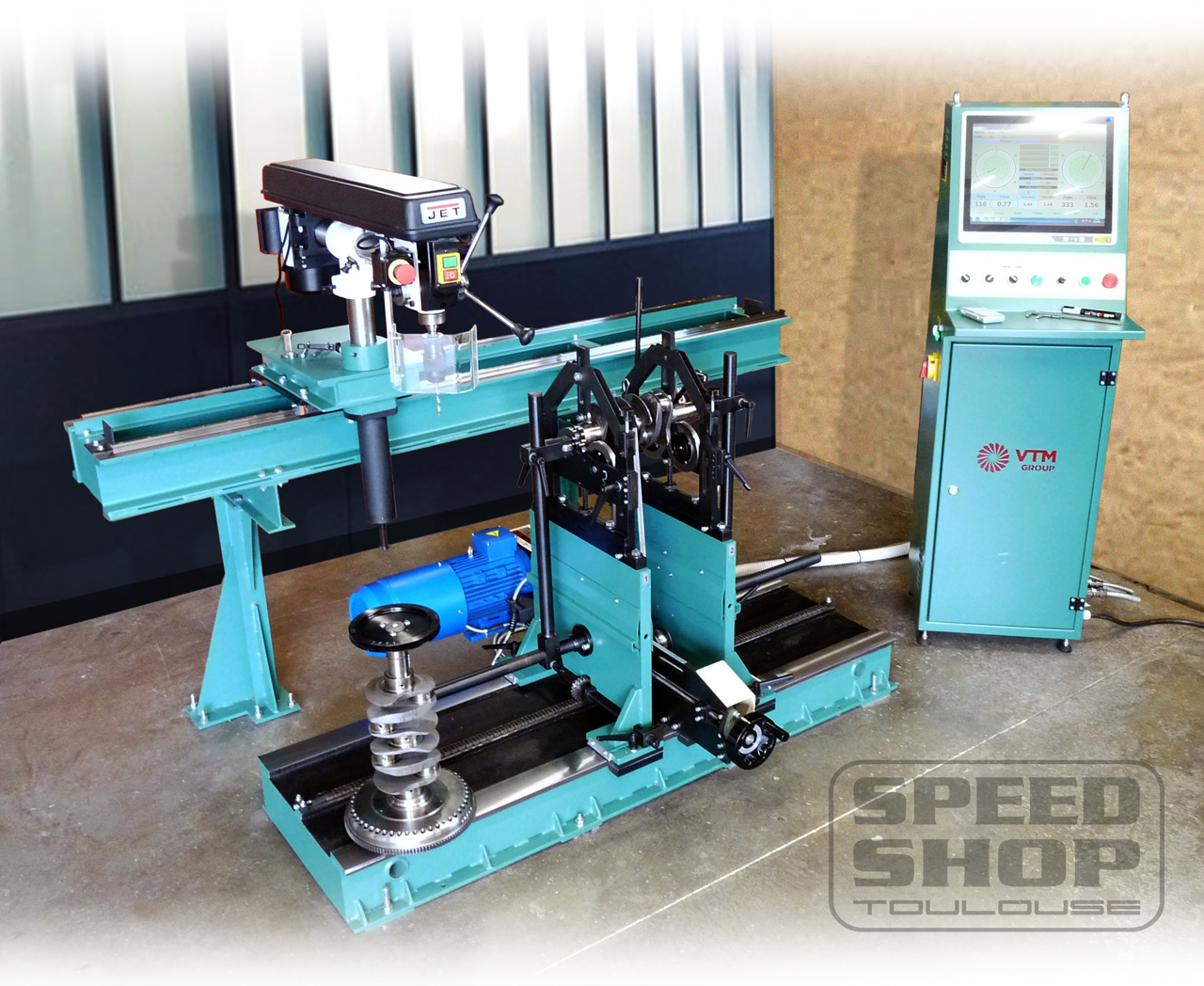 Equilibreuse speedshop1 Équilibrage dynamique de vilebrequin – Image 1